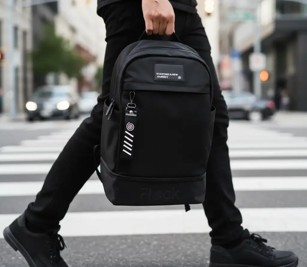 Morral Journey Croma Negro en escritorio