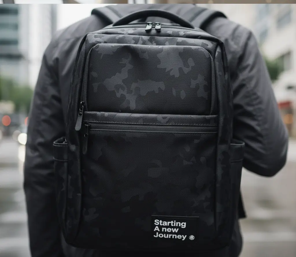 Morral Flock Camo Negro Calle